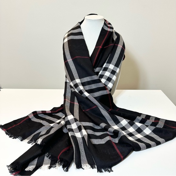 Burberry Accessories Nwt Burberry Cashmere Scarf Raspberry Sorbet